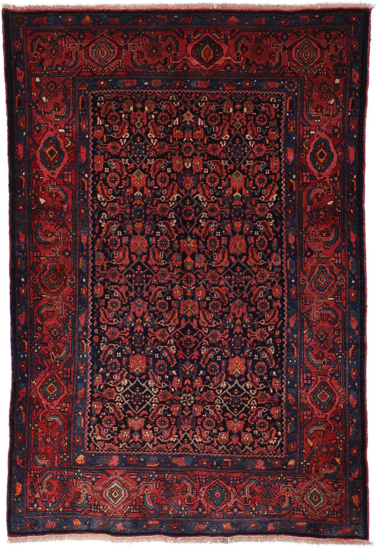 Perserteppich Bidjar 142 x 212 cm Schurwolle Handgeknüpft antik