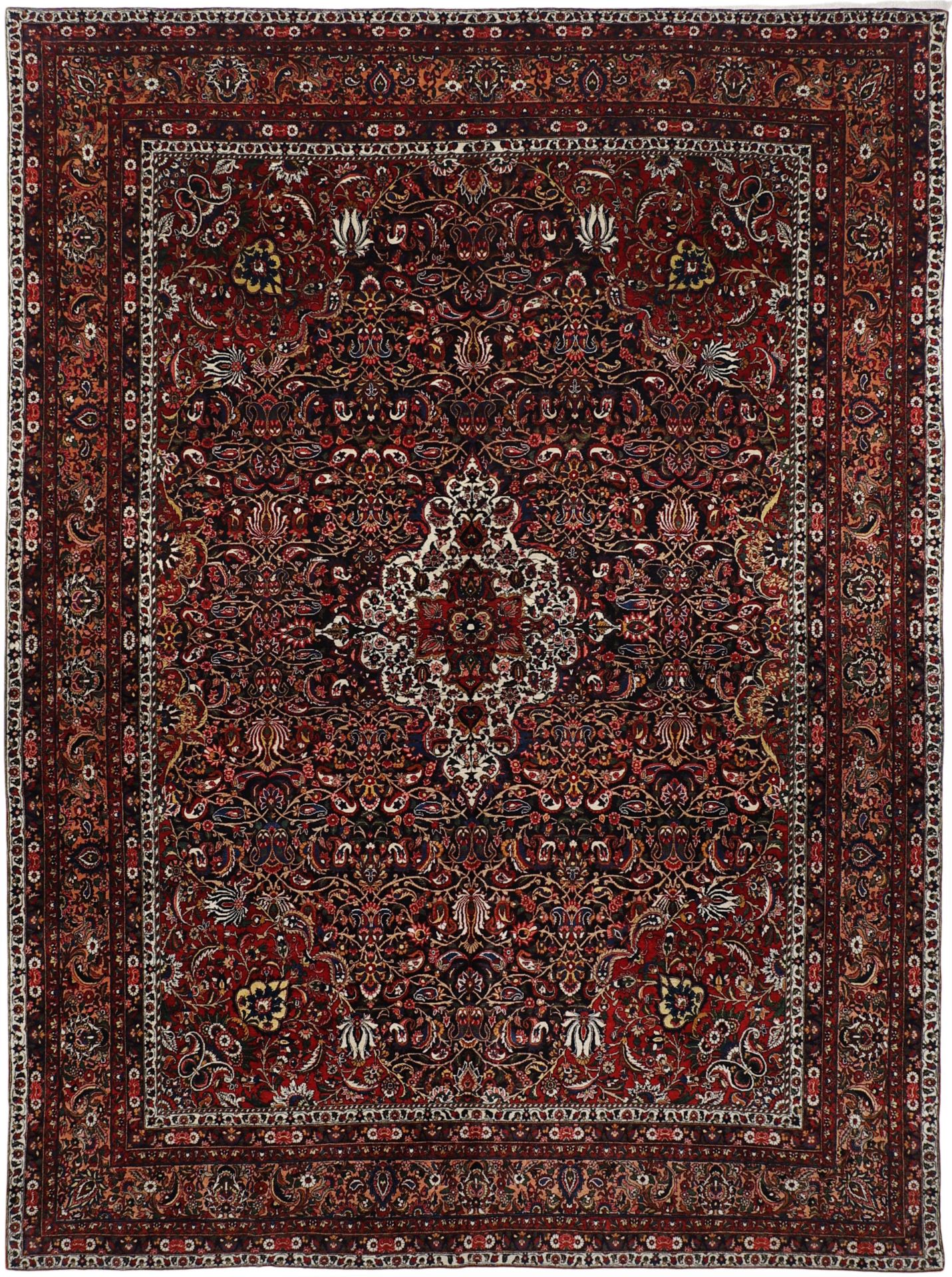 Perserteppich Bachtiar 328 x 440 cm Schurwolle handgeknüpft antik