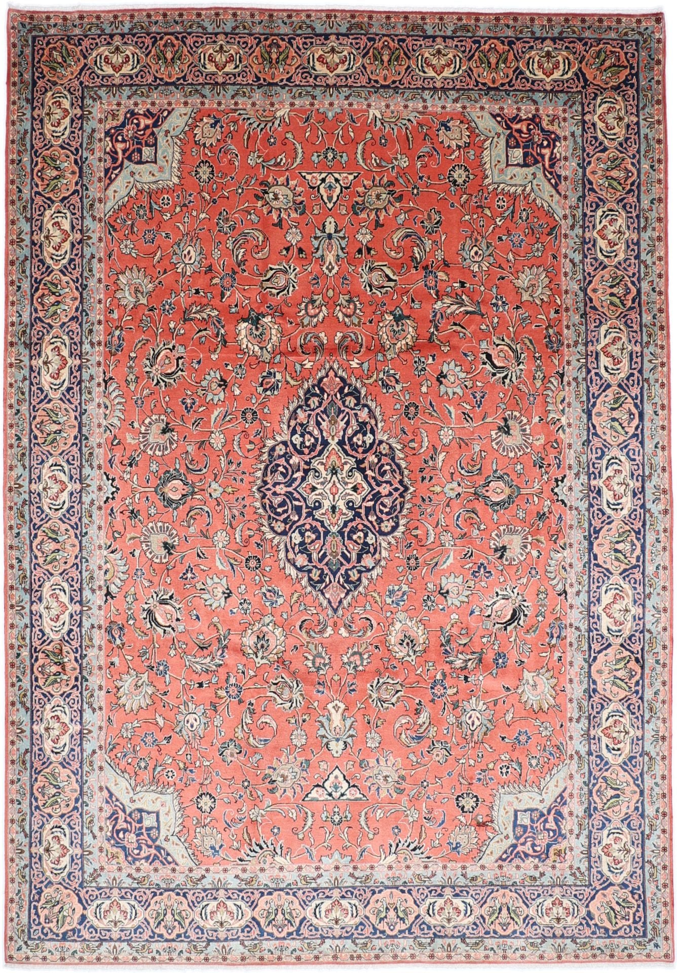 Perserteppich Sarough 264 x 378 cm Schurwolle handgeknüpft