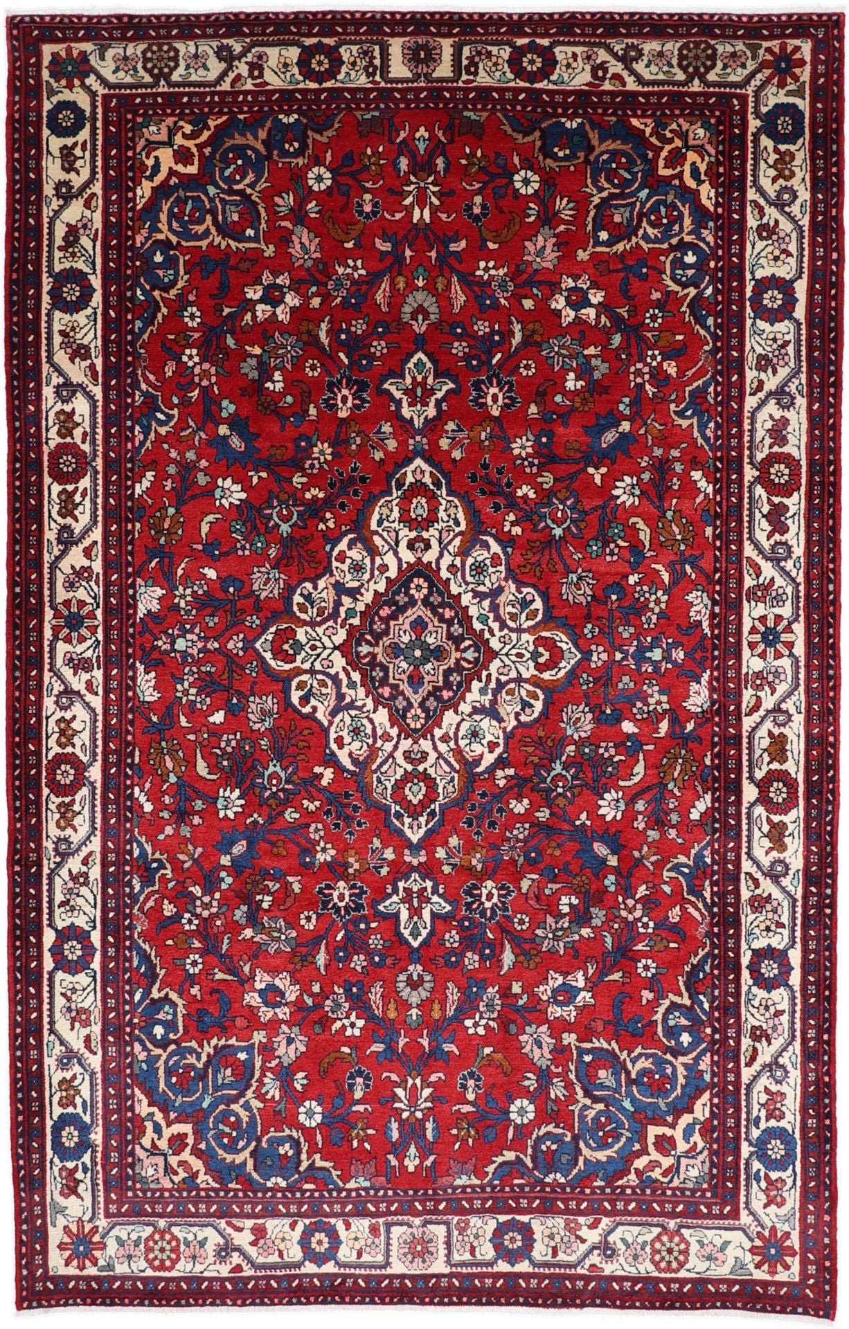 Perserteppich Hamadan 216 x 335 cm Schurwolle handgeknüpft