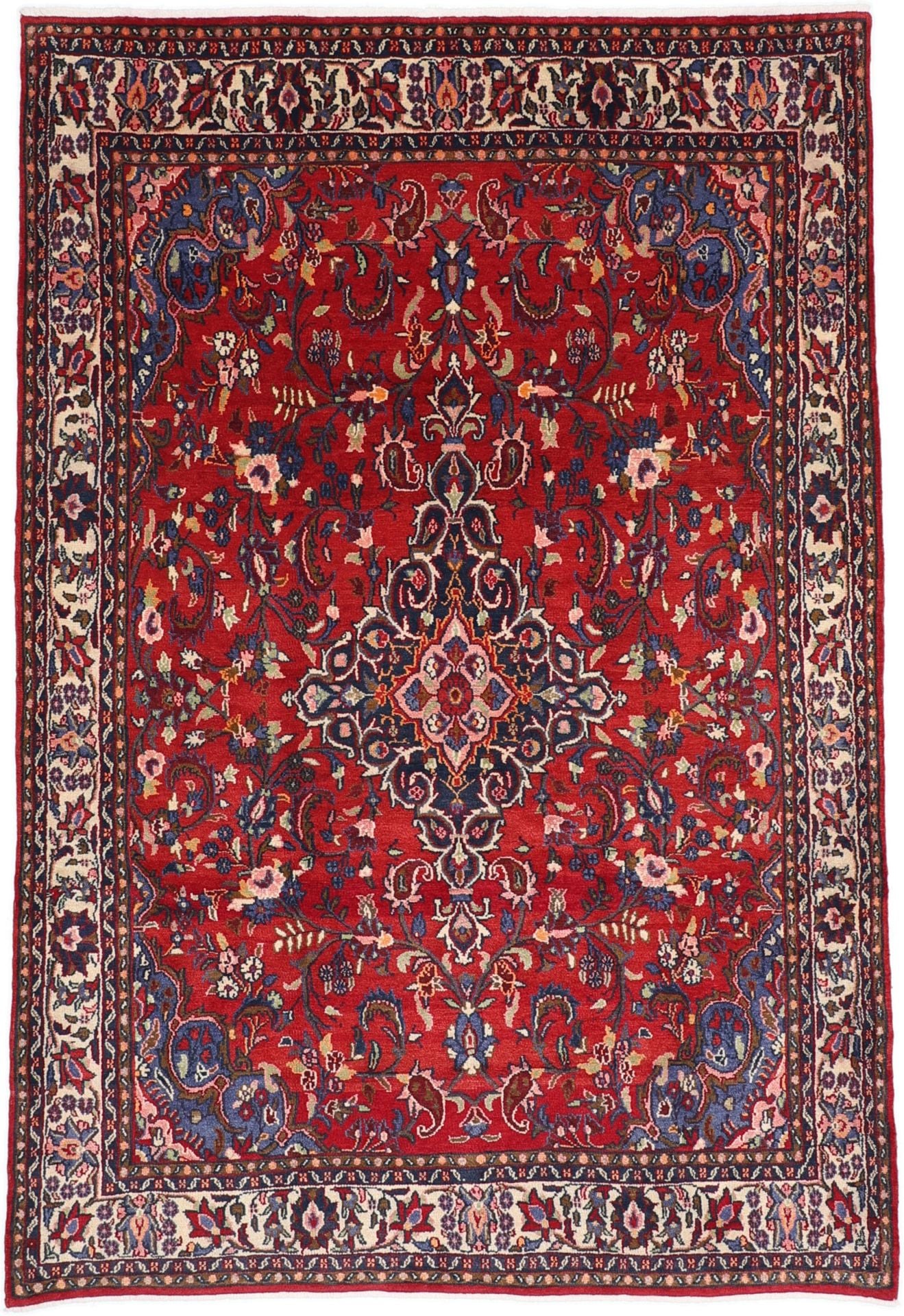Perserteppich Hamadan 200 x 300 cm Schurwolle handgeknüpft