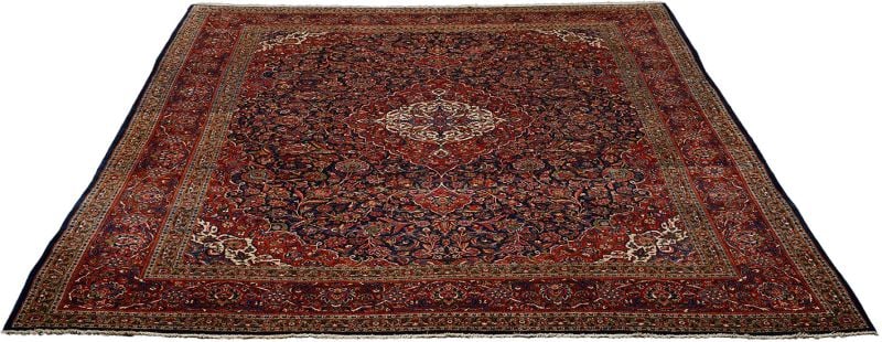 Perserteppich Kashan 314 x 414 cm Schurwolle handgeknüpft antik