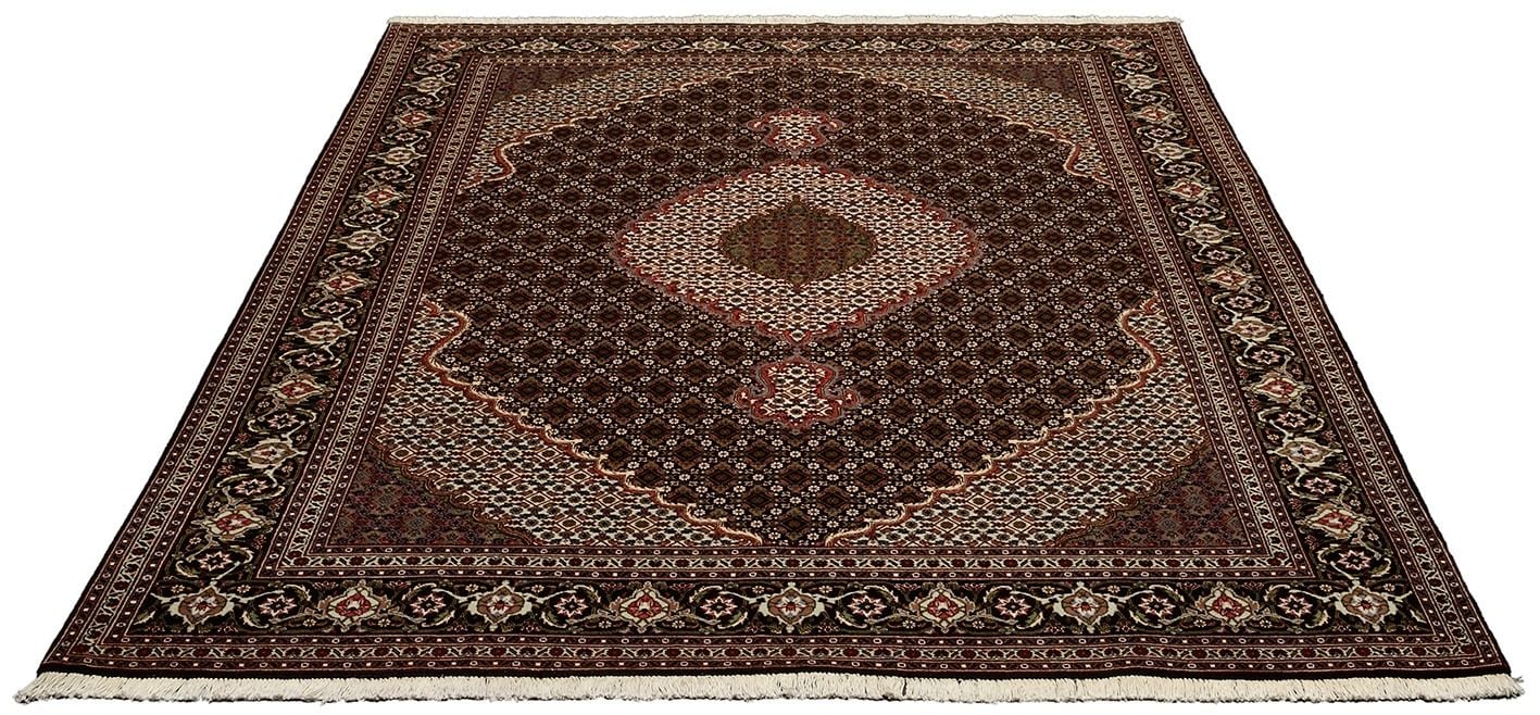 Perserteppich Täbriz 205 x 295 cm Schurwolle-Seide handgeknüpft