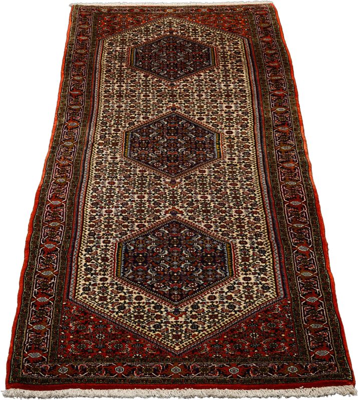 Perserteppich Bidjar 80 x 237 cm Schurwolle handgeknüpft