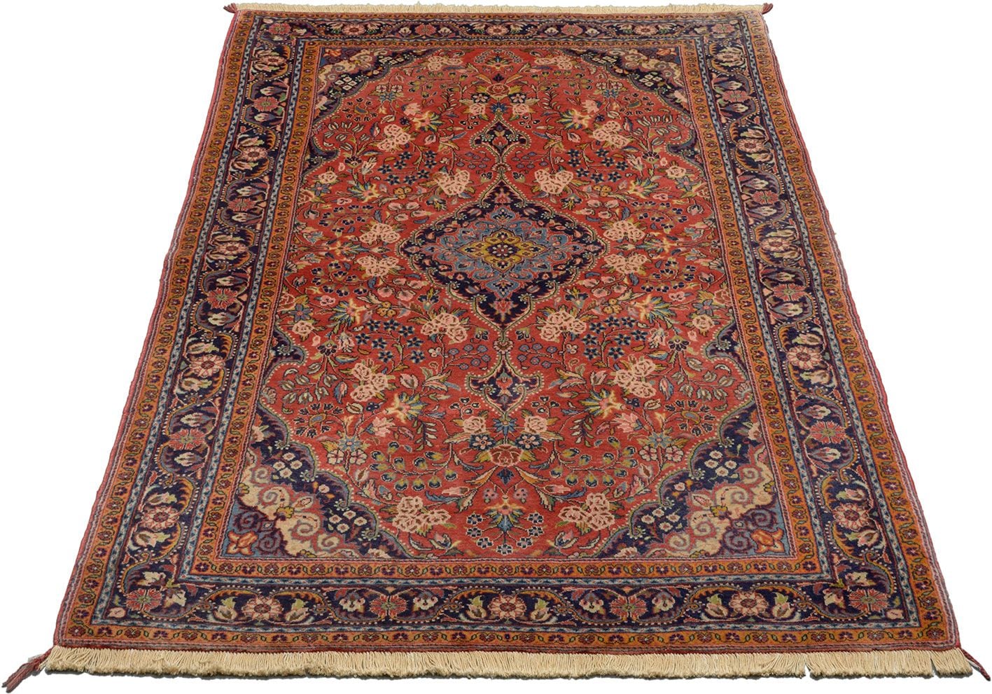 Perserteppich Sarough 124 x 193 cm Schurwolle handgeknüpft