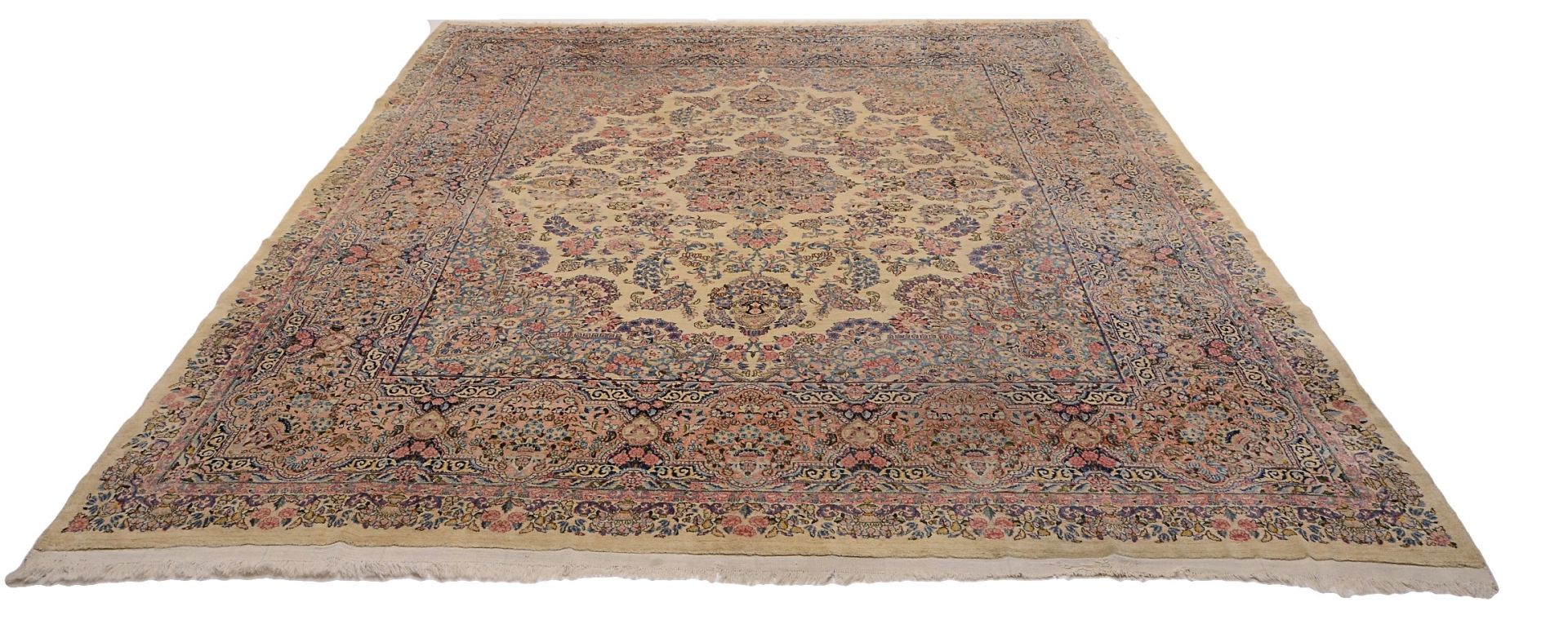 Perserteppich Kirman 333 x 400 cm Schurwolle handgeknüpft