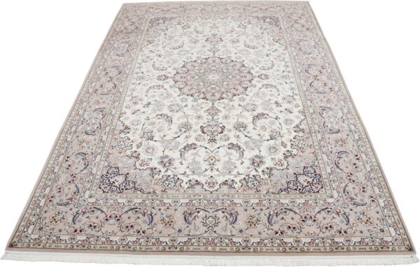Perserteppich Isfahan 205 x 308 cm Schurwolle-Seide handgeknüpft H1