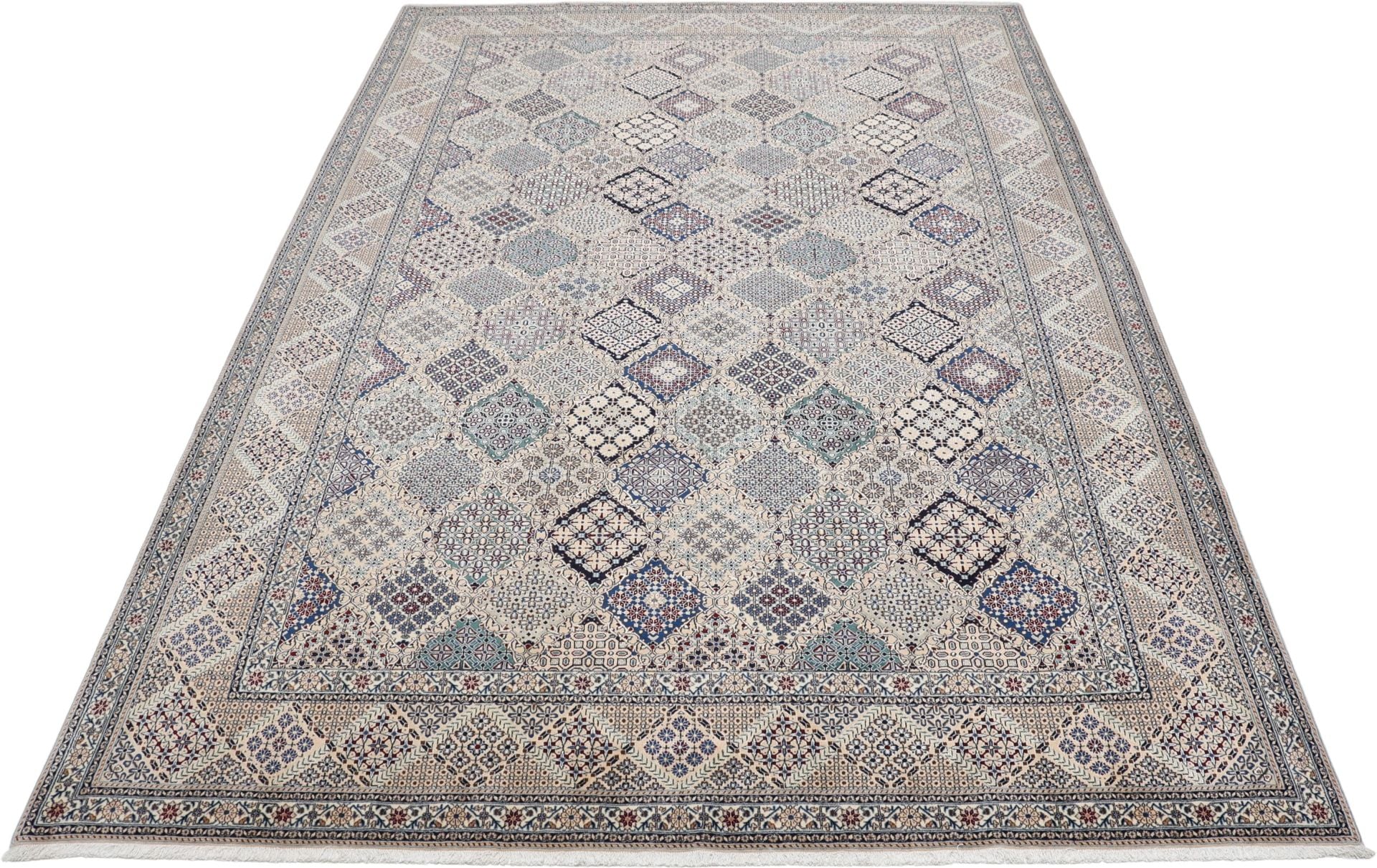 Perserteppich Nain 216 x 308 cm Schurwolle Seide handgeknüpft