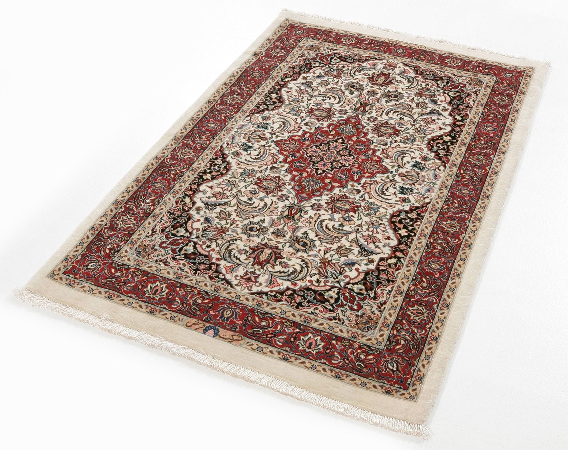 Perserteppich Isfahan 85 x 136 cm Schurwolle handgeknüpft