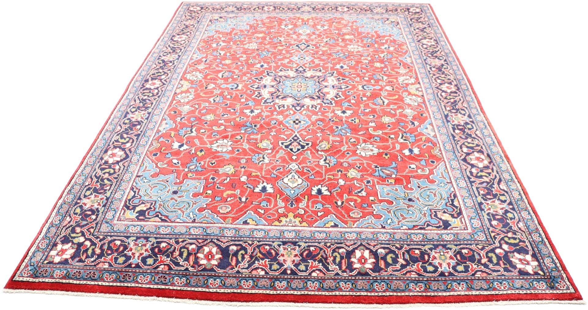 Perserteppich Mahal 209 x 308 cm Schurwolle handgeknüpft fein