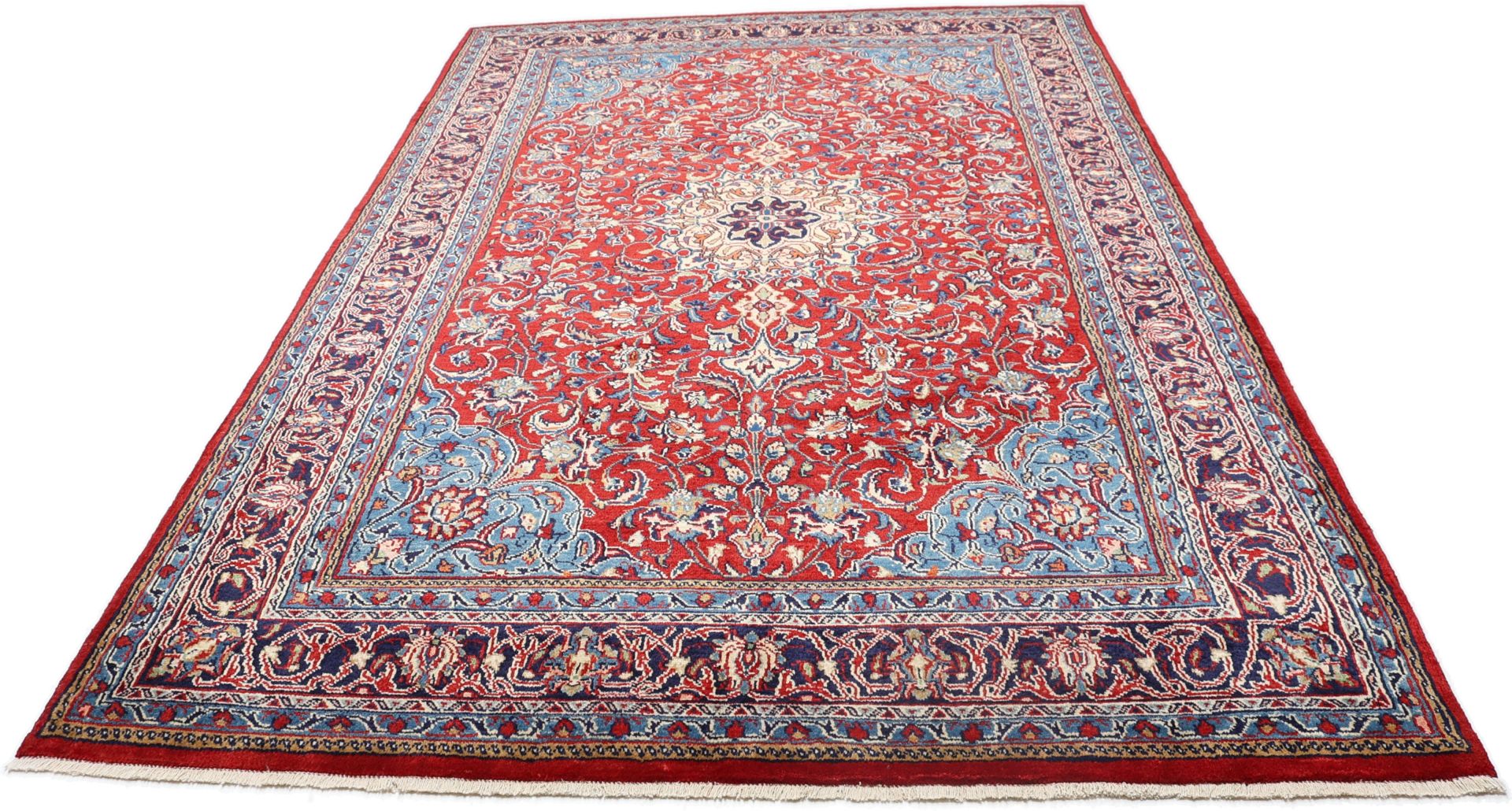 Perserteppich Mahal 202 x 320 cm Schurwolle handgeknüpft fein