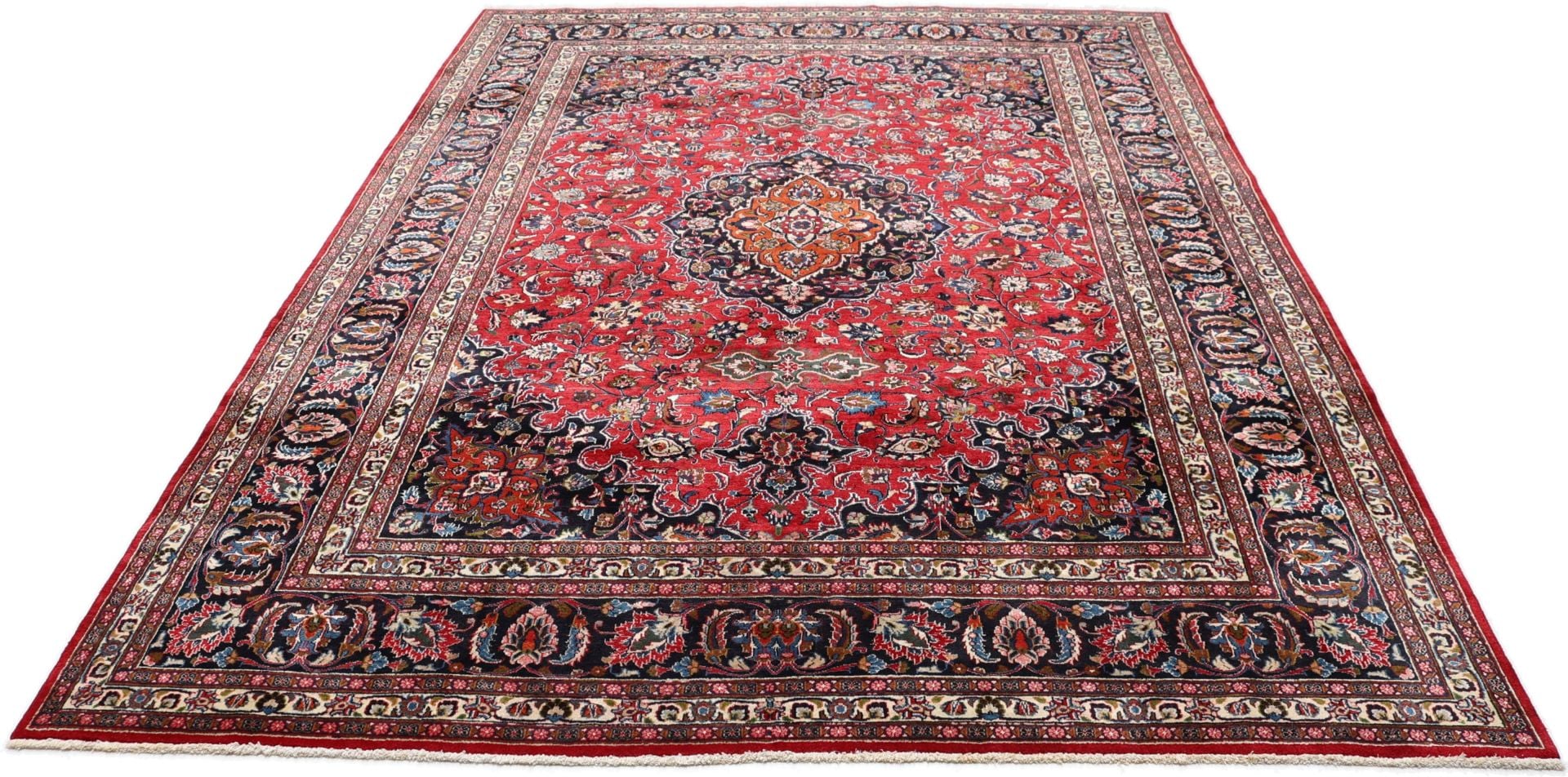 Perserteppich Mashad 248 x 342 cm Schurwolle handgeknüpft
