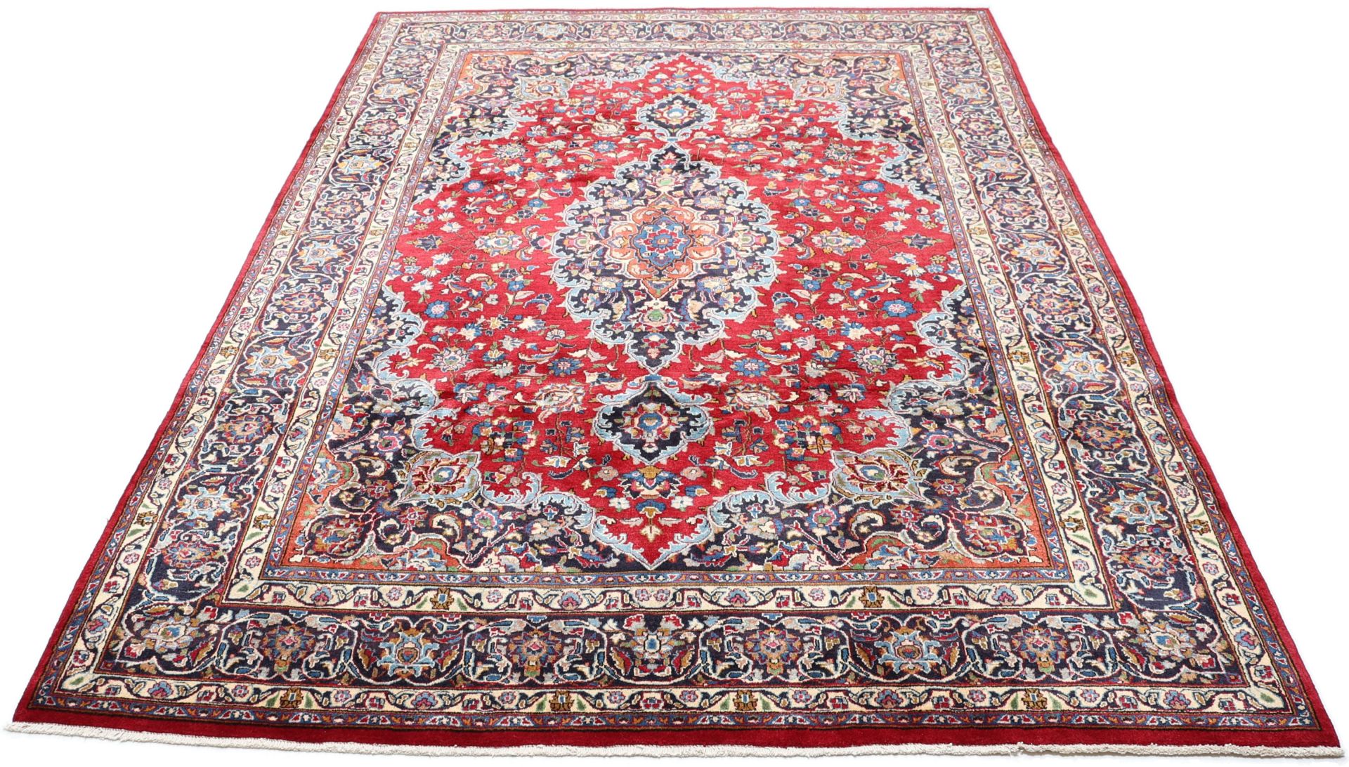 Perserteppich Mashad 243 x 338 cm Schurwolle handgeknüpft