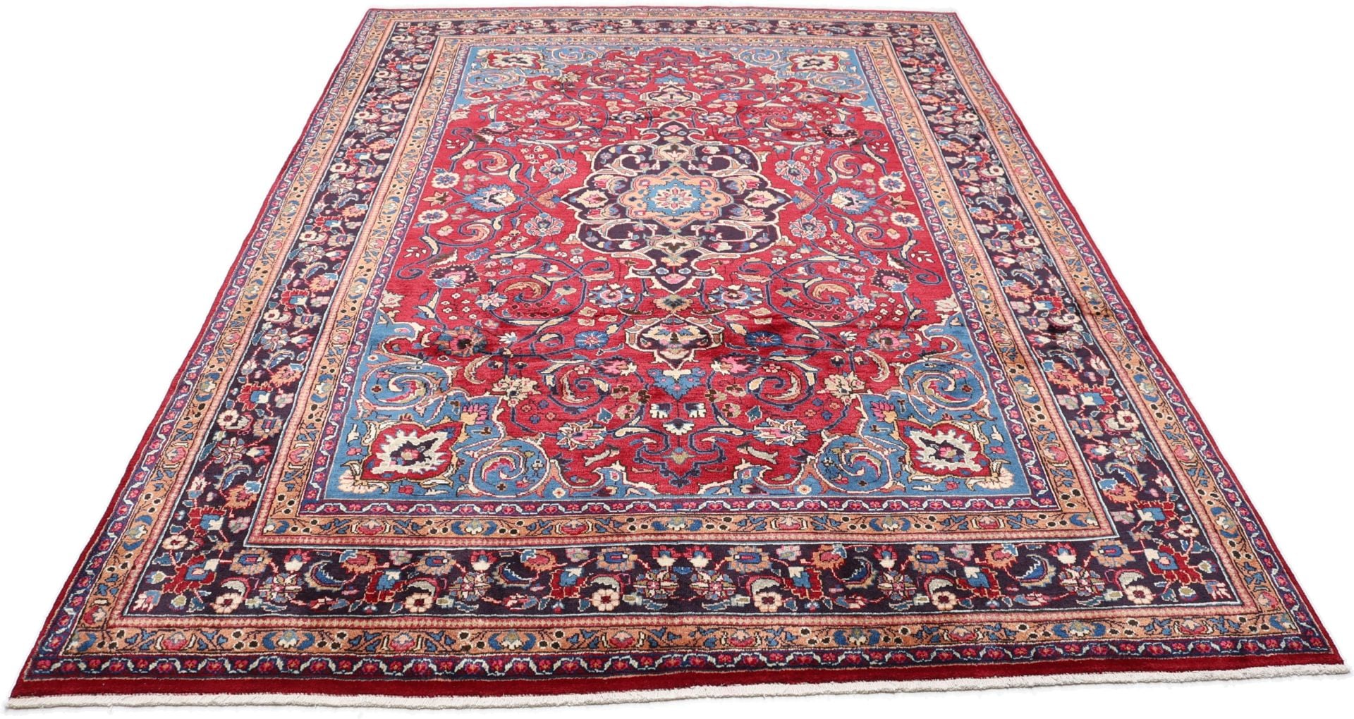 Perserteppich Mashad 245 x 345 cm Schurwolle handgeknüpft