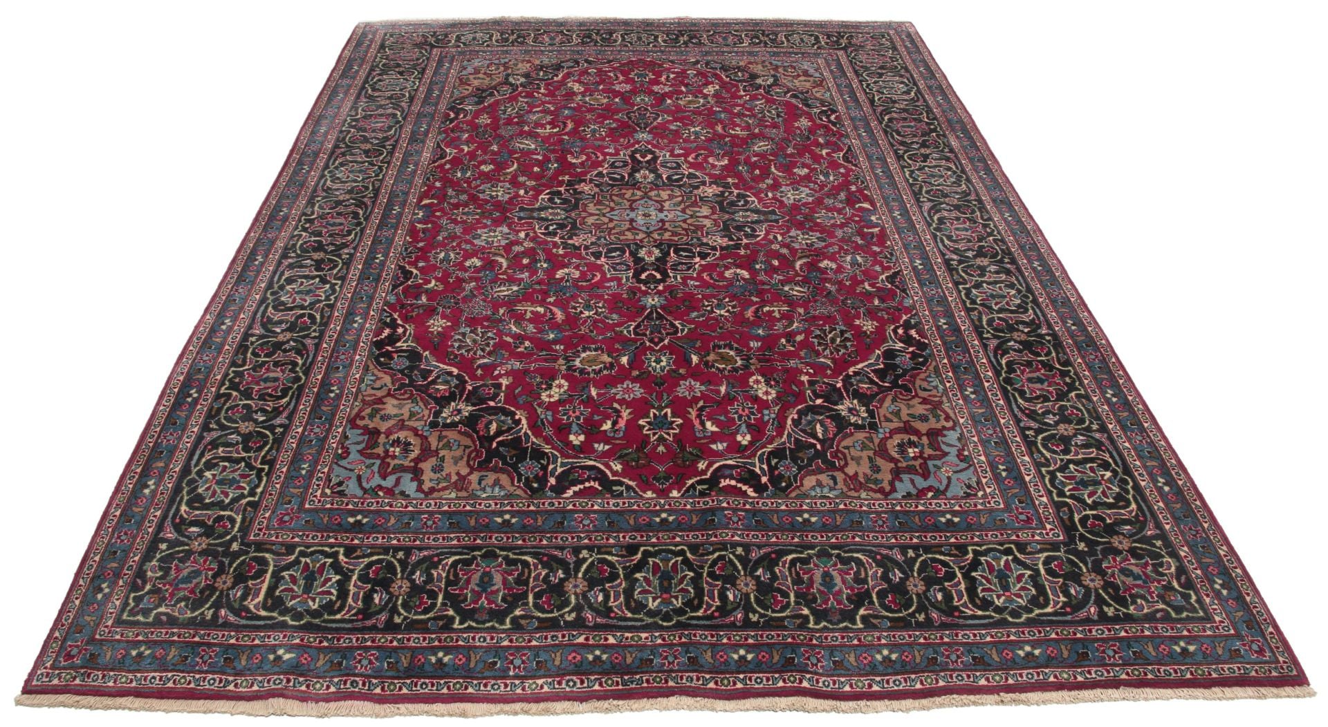 Perserteppich Kashmar 205 x 295 cm Baumwolle handgeknüpft