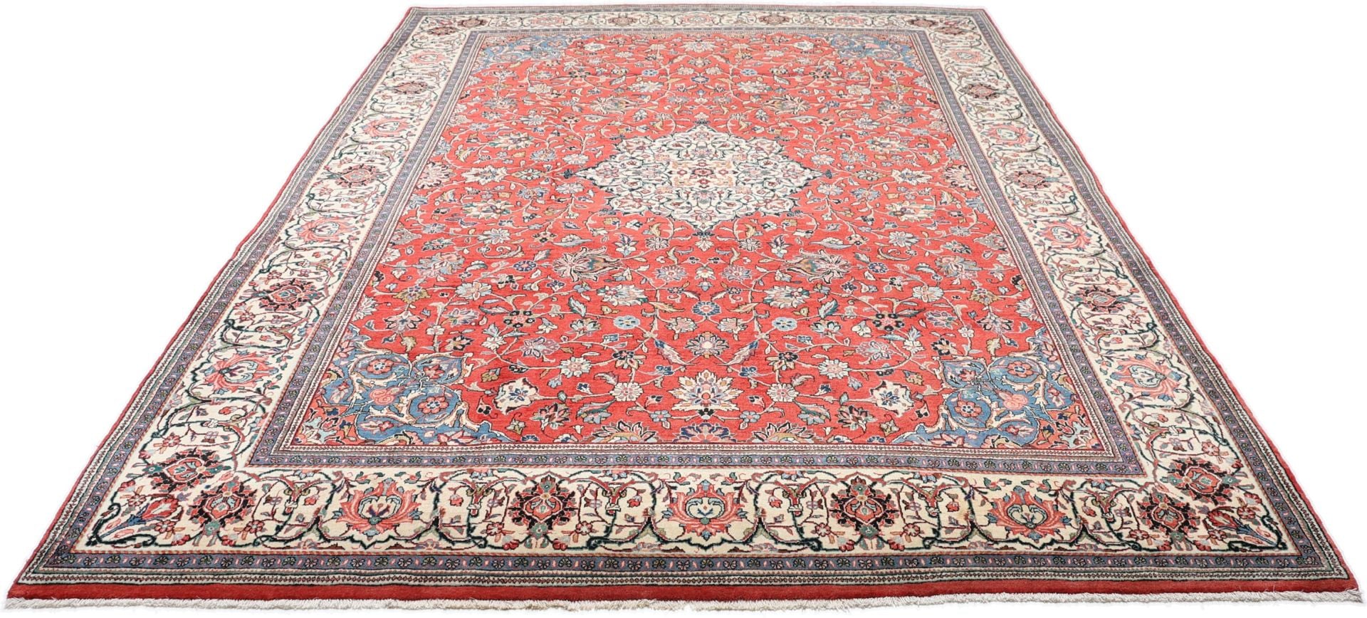 Perserteppich Sarough 256 x 372 cm Schurwolle handgeknüpft