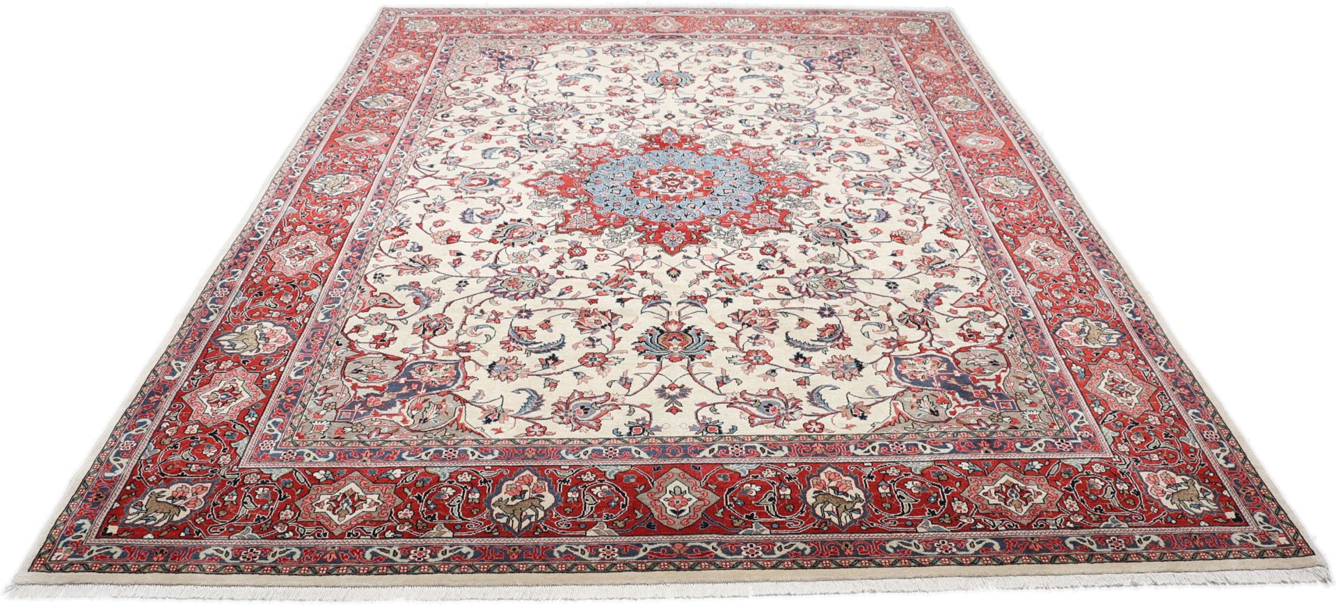Perserteppich Sarough 270 x 362 cm Schurwolle handgeknüpft vintage