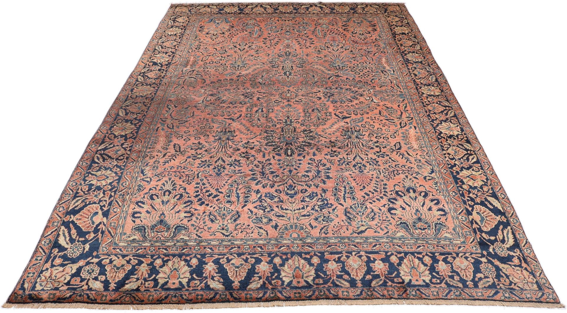 Perserteppich Sarough 233 x 342 cm Schurwolle handgeknüpft antik