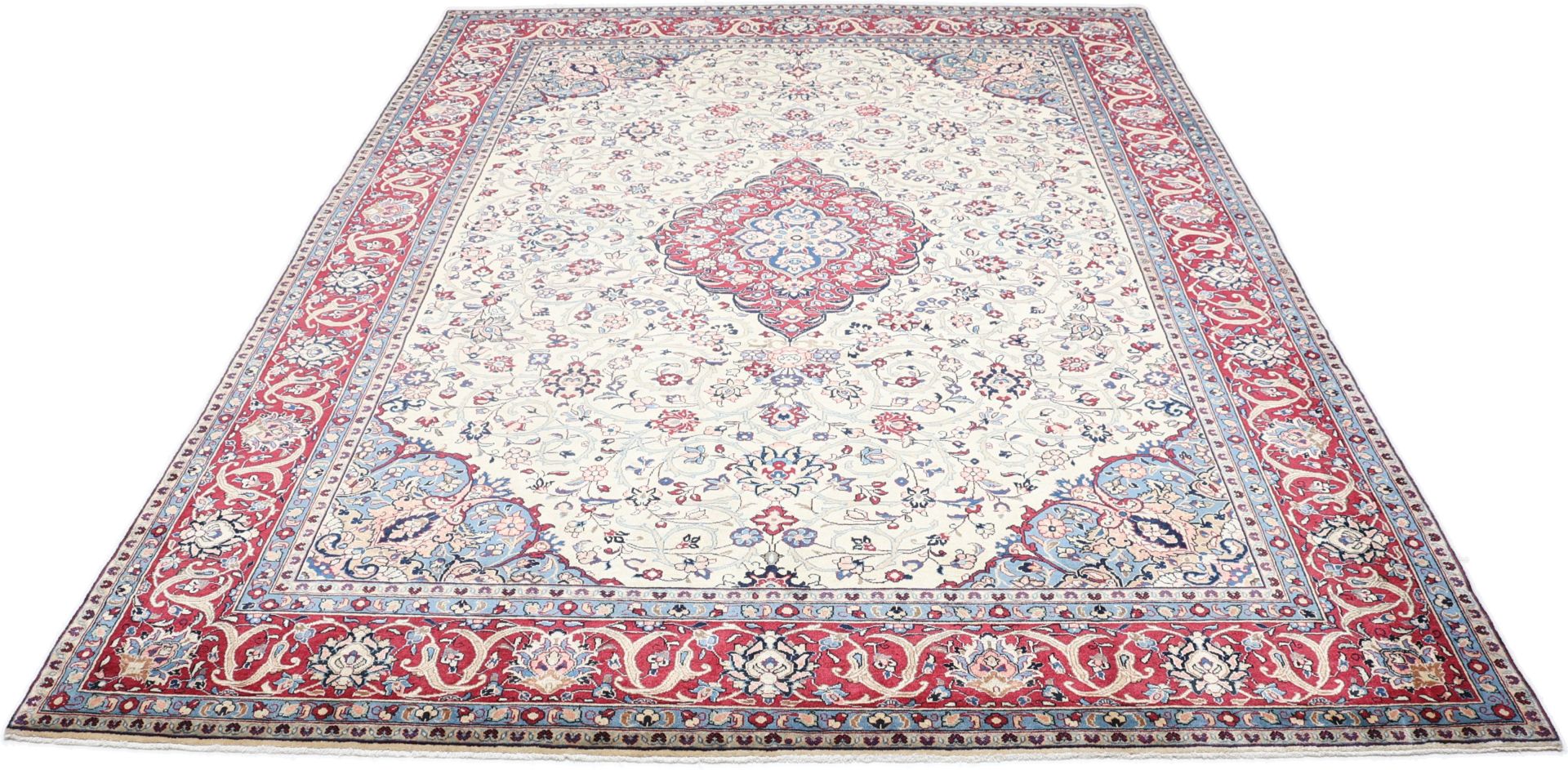 Perserteppich Sarough 268 x 355 cm Schurwolle handgeknüpft antik