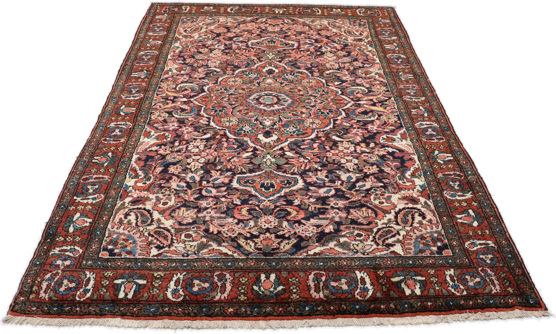 Perserteppich Bortschalu 140 x 215 cm Schurwolle handgeknüpft