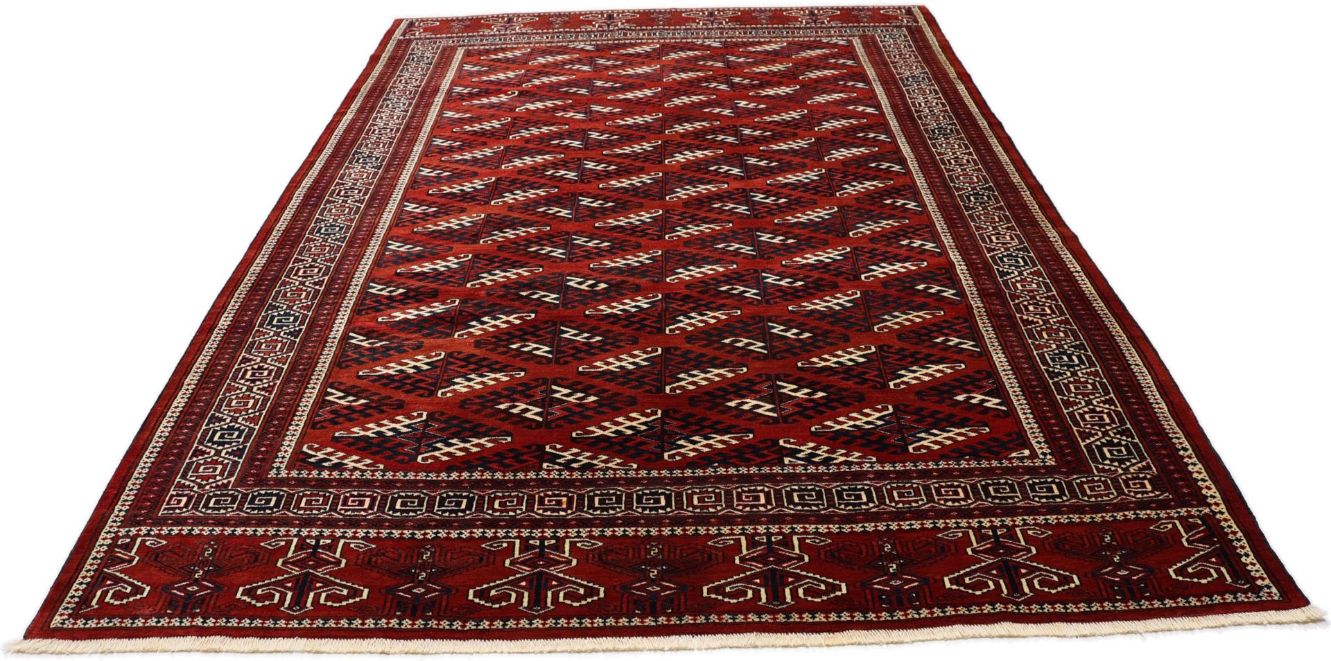 Perserteppich Turkmen 230 x 340 cm Schurwolle handgeknüpft