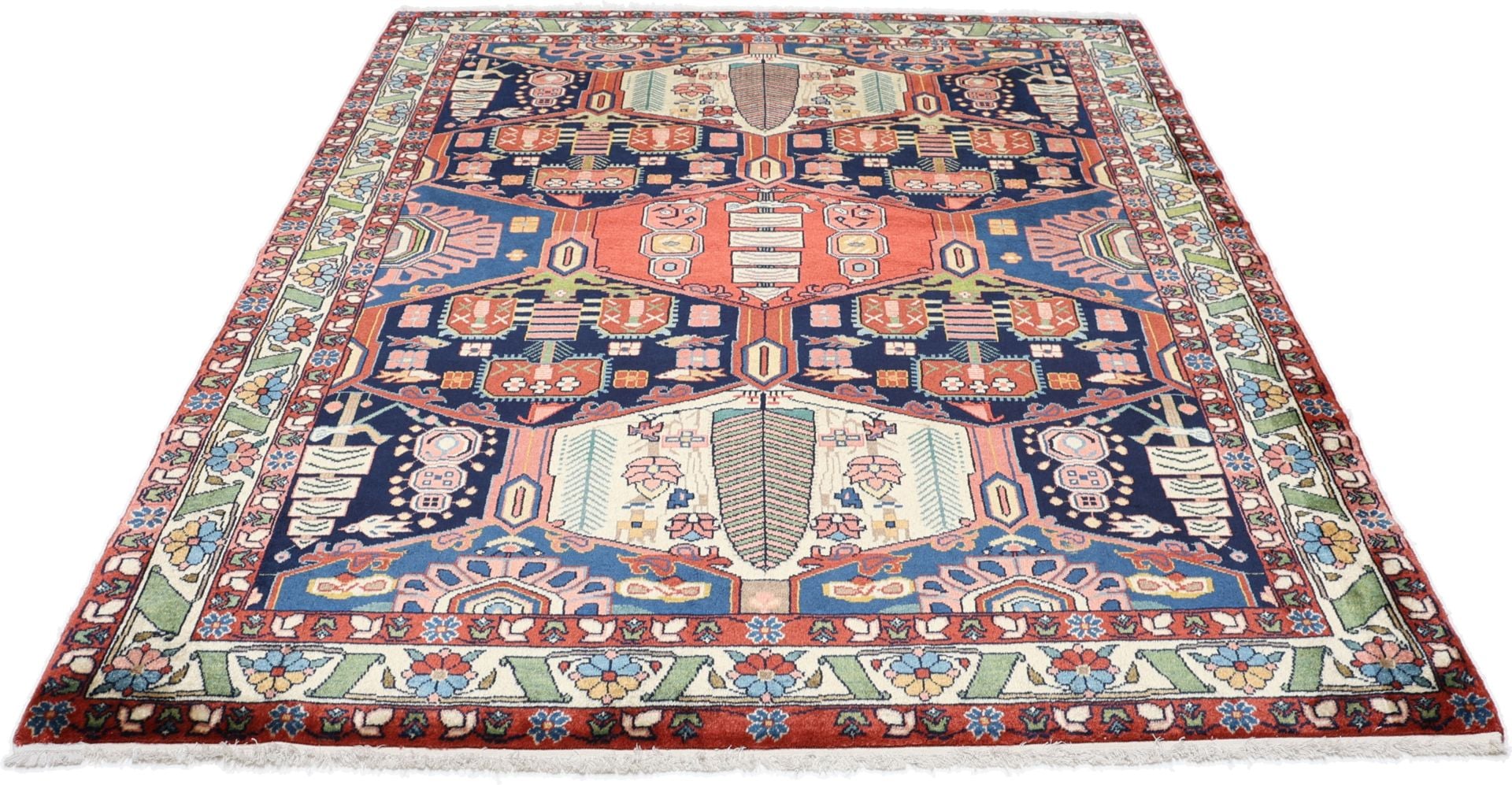 Perserteppich Nahawand 150 x 185 cm Schurwolle handgeknüpft