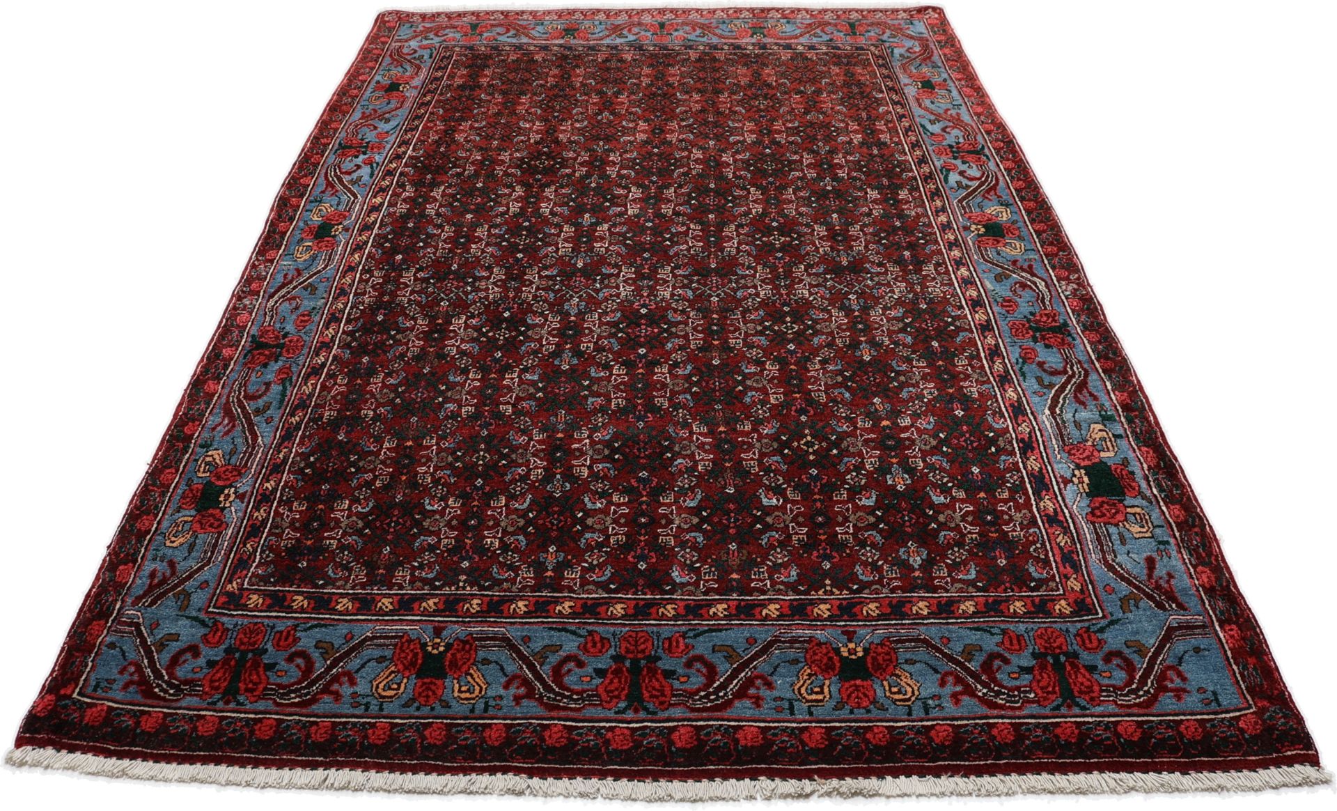 Perserteppich Bidjar 150 x 230 cm Schurwolle handgeknüpft antik