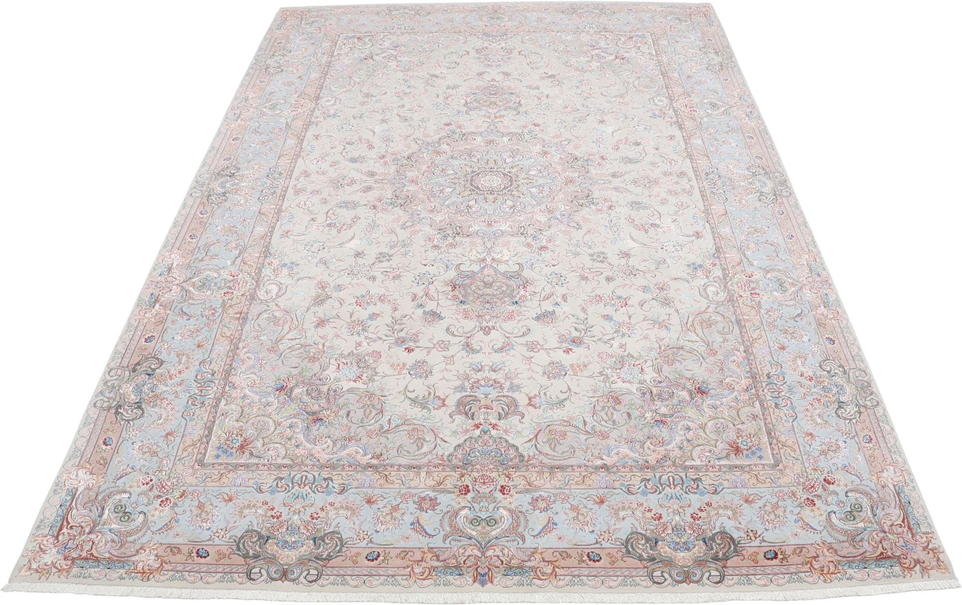 Perserteppich Täbriz 200 x 300 cm Schurwolle Seide handgeknüpft
