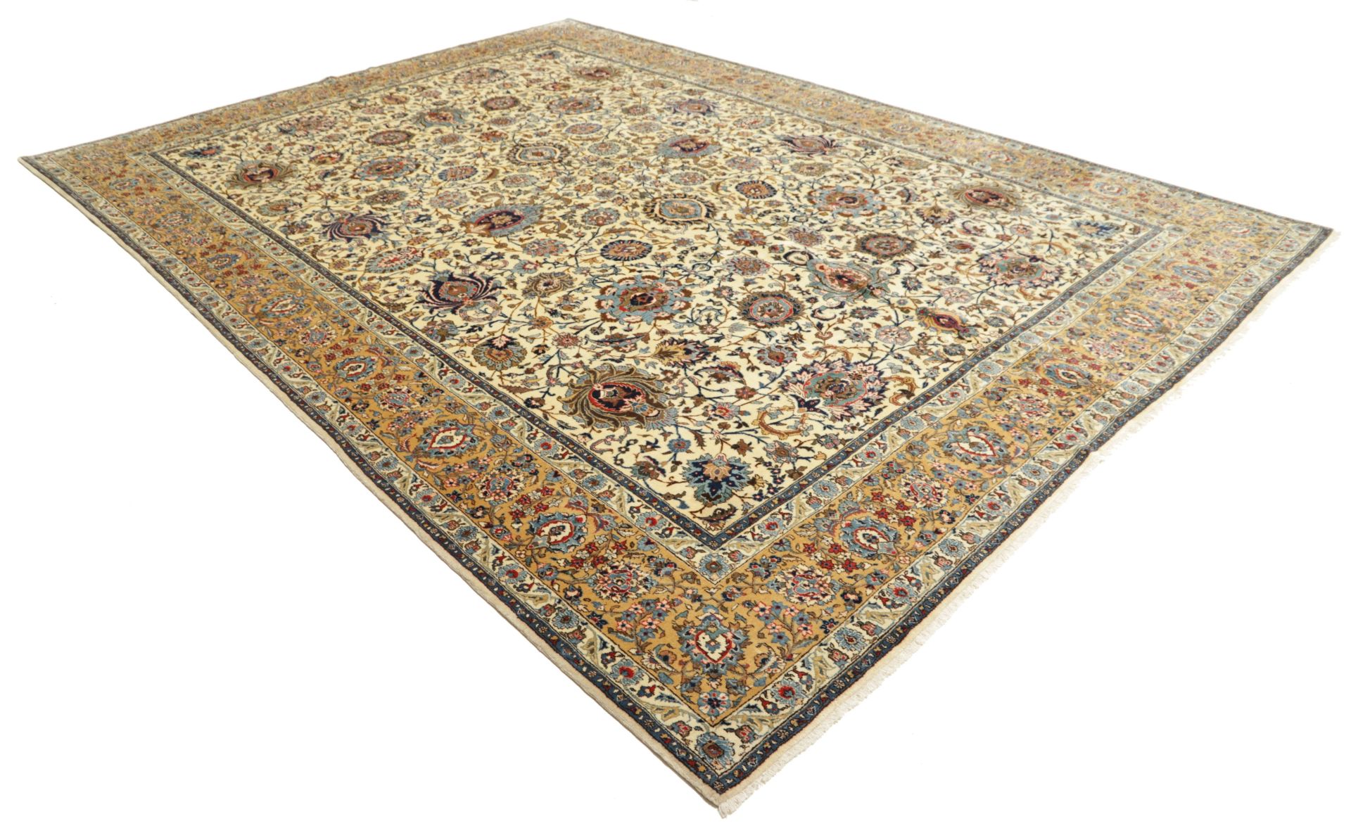 Perserteppich Kashan 320 x 460 cm Schurwolle handgeknüpft