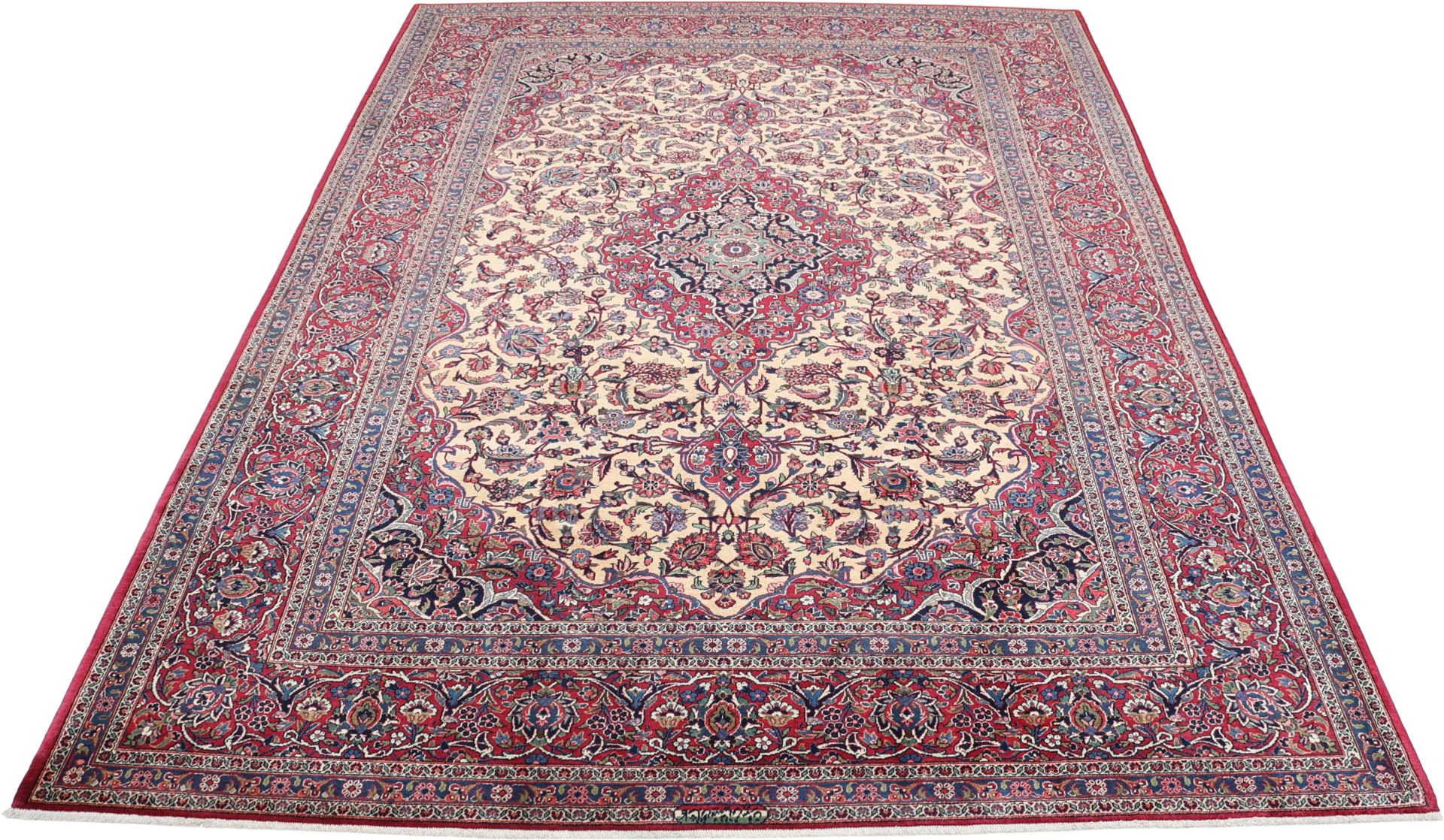 Perserteppich Kashan 235 x 333 cm Schurwolle handgeknüpft