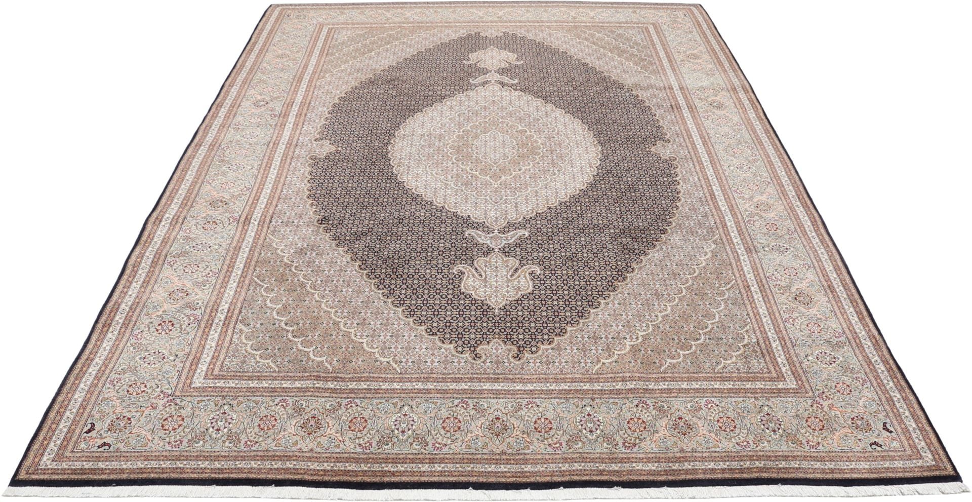 Perserteppich Täbriz 255 x 350 cm Schurwolle-Seide handgeknüpft