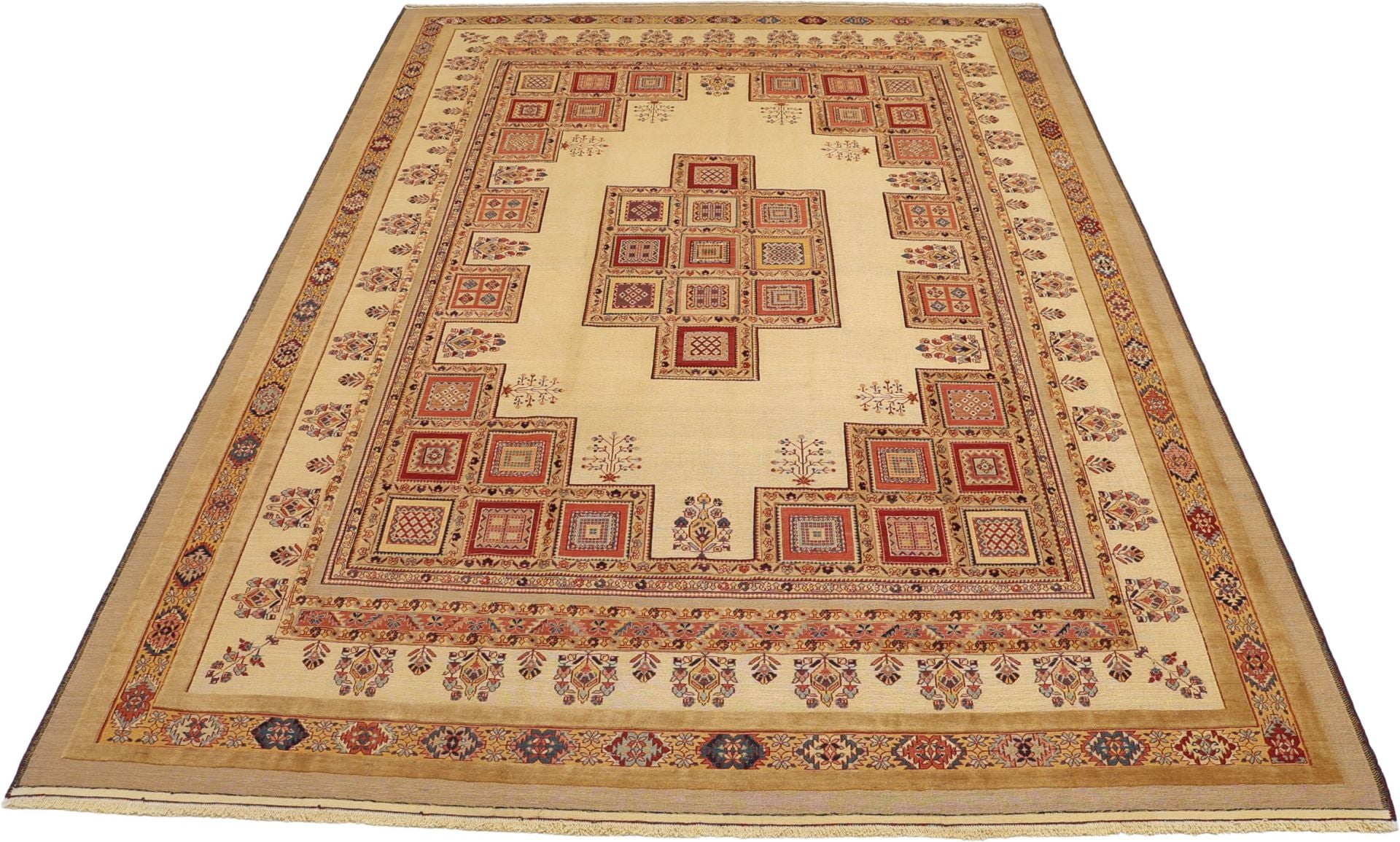 Perserteppich Kelim 250 x 350 cm Schurwolle handgewebt rustikal