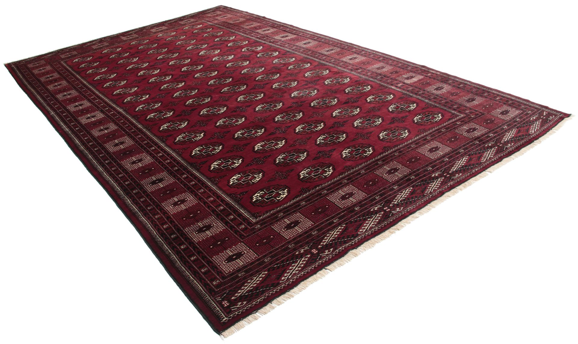 Perserteppich Turkmen 258 x 428 cm Schurwolle handgeknüpft