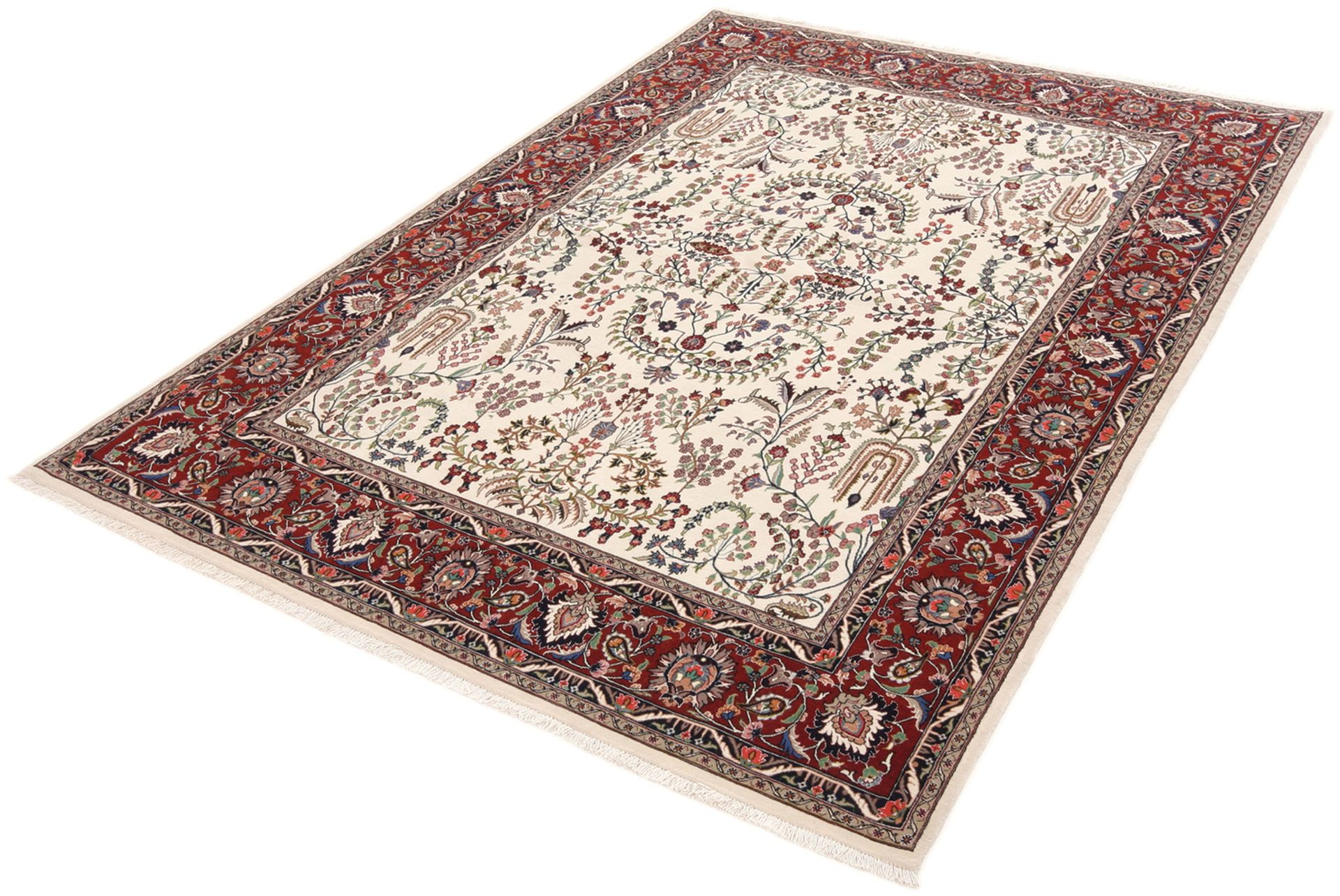 Perserteppich Isfahan 168 x 238 cm Schurwolle handgeknüpft