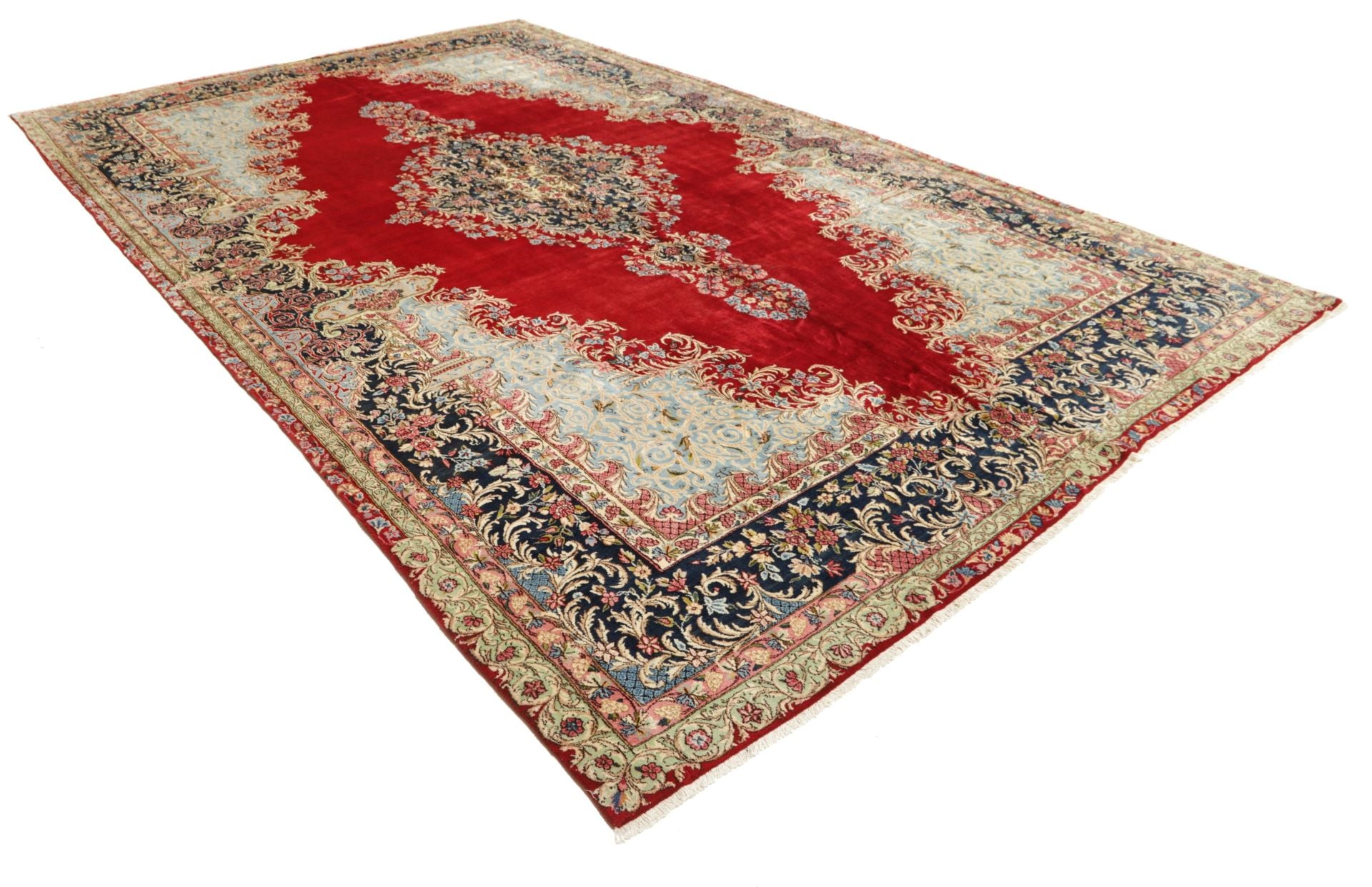 Perserteppich Kirman 290 x 482 cm Schurwolle handgeknüpft