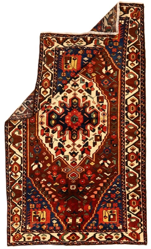 Perserteppich Bakhtiar 262 x 151 cm Wolle handgeknüpft antik
