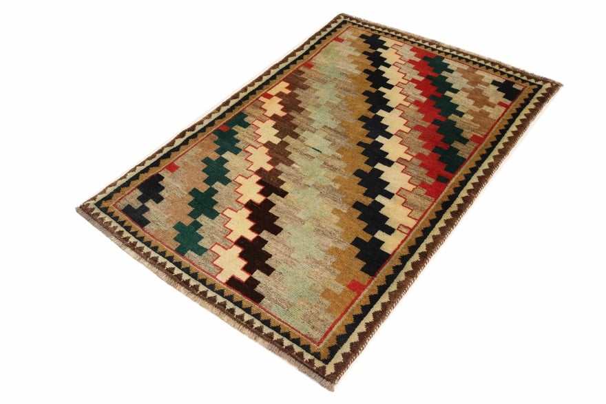 Perserteppich 151 x 100 cm Wolle handgeknüpft Gabbeh