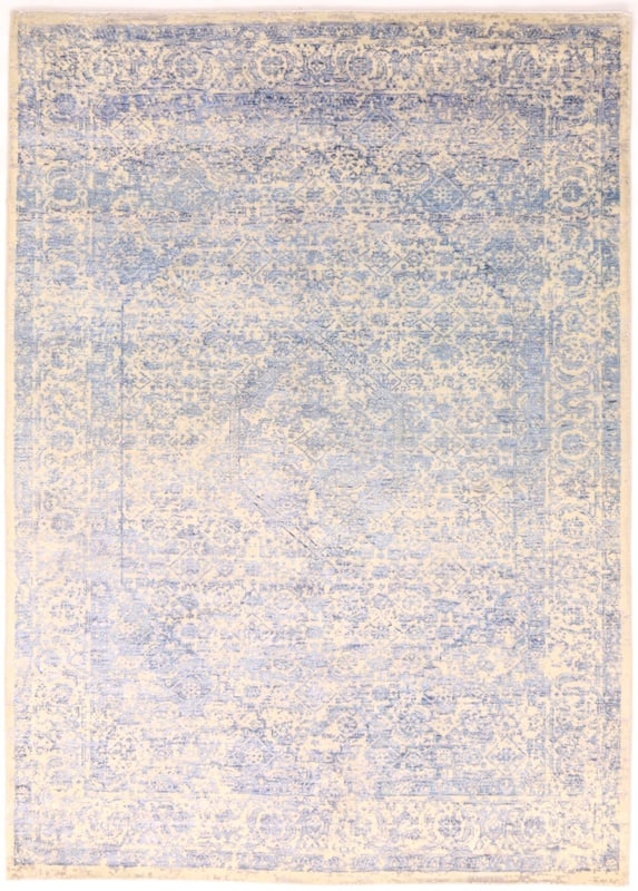 Orientteppich 244 x 175 cm Wolle Seide handgeknüpft