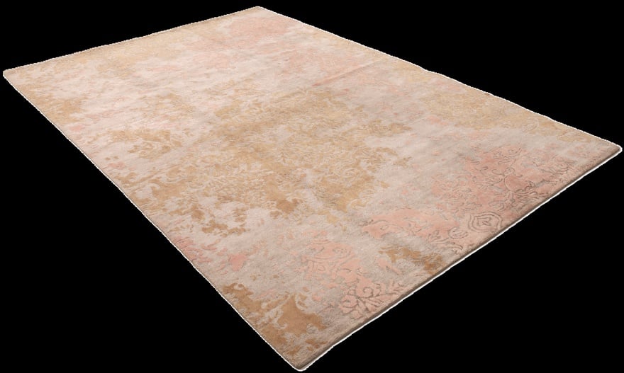 Orientteppich Indien 249 x 170 cm Wolle Bambusseide handgeknüpft