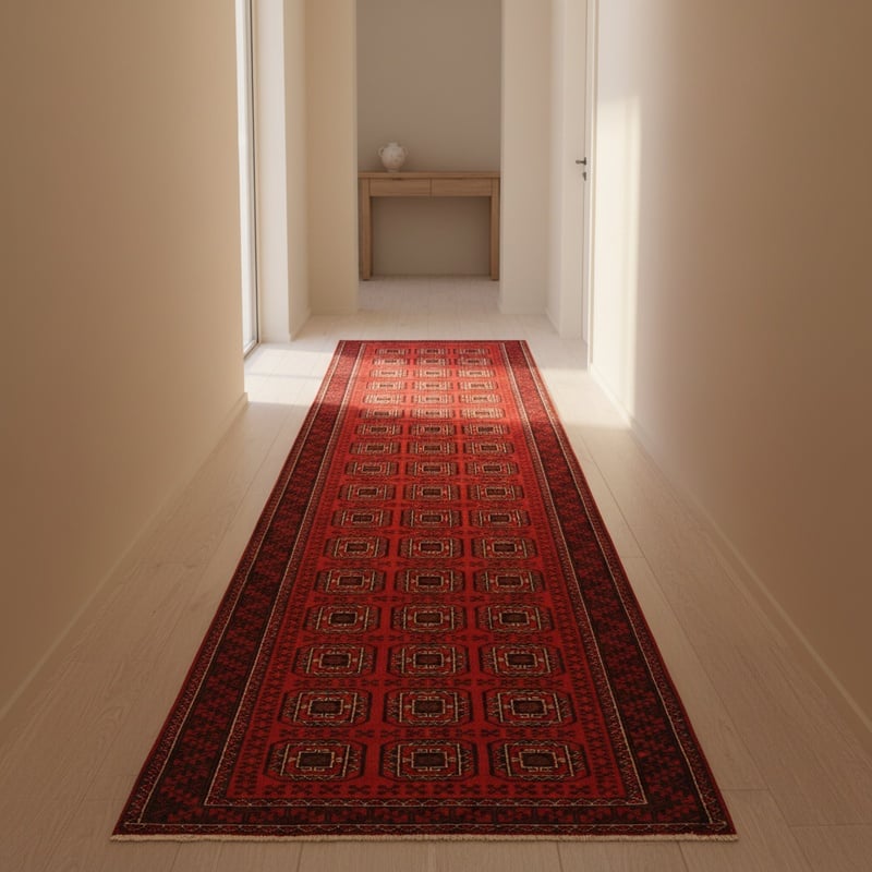 Perserteppich Belutsch 300 x 105 cm Wolle handgeknüpft Läufer