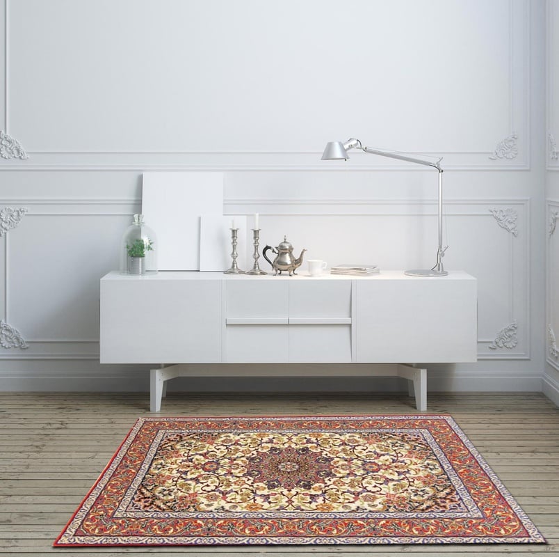 Perserteppich Isfahan 170 x 109 cm Wolle Seide handgeknüpft