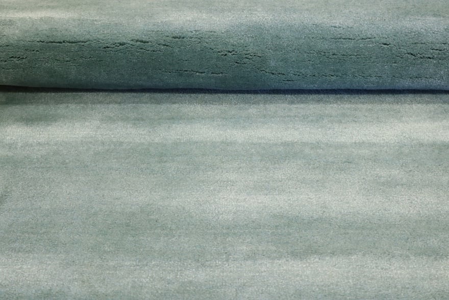 Orientteppich Indien 247 x 183 cm Wolle handgeknüpft Schwarz-Grau