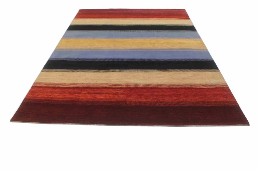 Orientteppich Indien 302 x 204 cm Wolle handgeknüpft rot-orange