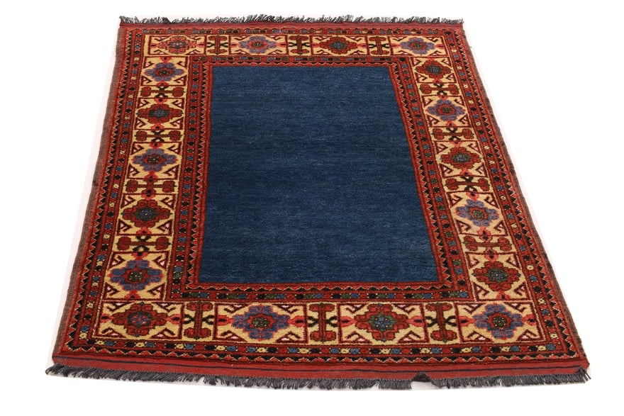 Orientteppich Pakistan 145 x 104 cm Wolle handgeknüpft Rot-Orange