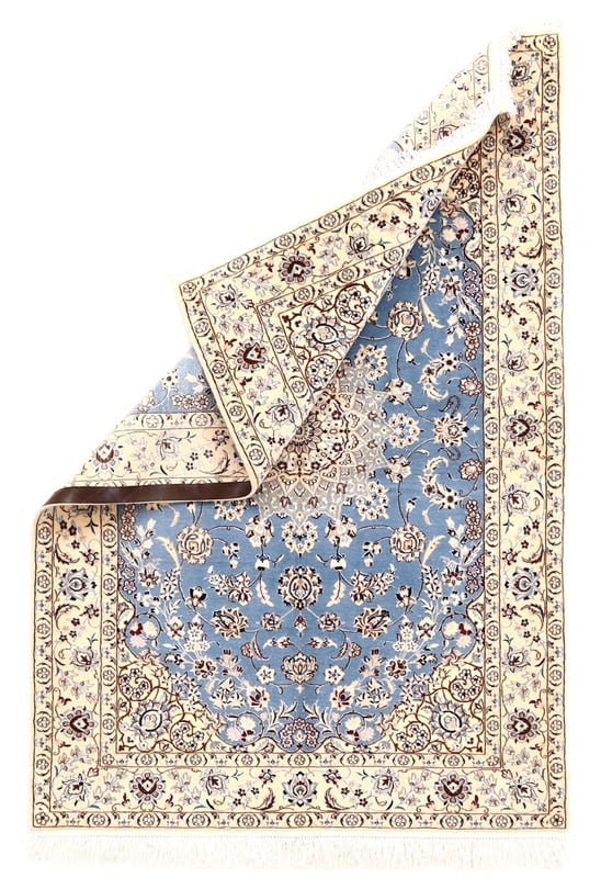 Perserteppich 178 x 120 cm Wolle handgeknüpft Antik