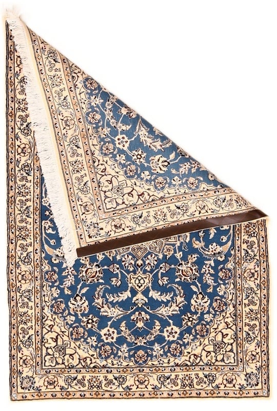 Perserteppich Nain 151 x 106 cm Wolle und Seide handgeknüpft