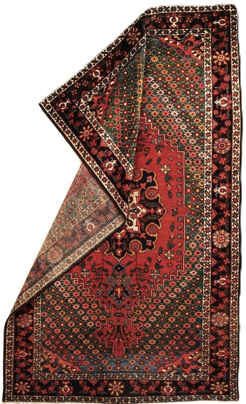 Perserteppich Bakhtiar 224 x 135 cm Wolle handgeknüpft antik