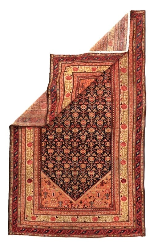 Perserteppich Persien 217 x 132 cm Wolle handgeknüpft antik