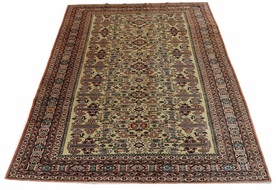 Perserteppich Ardebil 267 x 177 cm Schurwolle handgeknüpft Antik