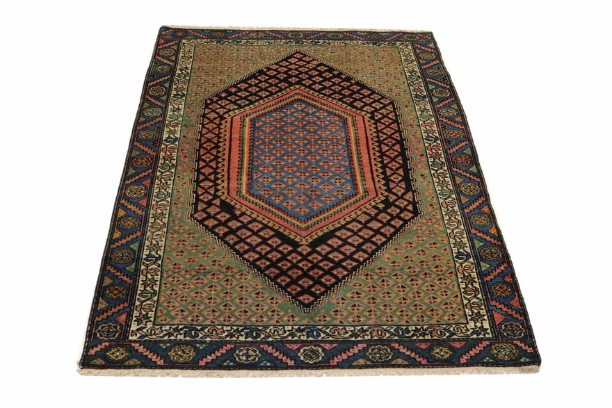 Perserteppich Malayer 180 x 120 cm Wolle handgeknüpft antik